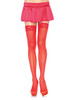 Stockings W/Lace Top in red