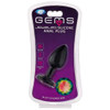 Cloud 9 Gems Black Silicone Anal Plug Small packaging
