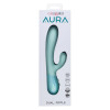 Awaken your senses with the Aura Dual Ripple, a powerful dual massager designed to deliver deeply satisfying stimulation. Featuring a soft, rippled shaft and a contoured external pleasure stimulator, this body-safe Silicone beauty offers indulgent sensations both inside and out.
