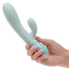 Awaken your senses with the Aura Dual Ripple, a powerful dual massager designed to deliver deeply satisfying stimulation. Featuring a soft, rippled shaft and a contoured external pleasure stimulator, this body-safe Silicone beauty offers indulgent sensations both inside and out.