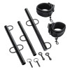 Take control and explore bold new positions with the Nocturnal Collection Spreader Bar with Cuffs. This sturdy and versatile spreader bar is designed to enhance restraint play by keeping your partner's legs comfortably apart, allowing you to command every moment with confidence and style.