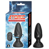 Meet the Nasstoys Atomic Rotating and Vibrating Plug, a dynamic option designed for those who want more than just standard vibration. The tapered tip allows for smoother, more comfortable insertion, while the swirl texture along the body adds an extra layer of sensation as you move.