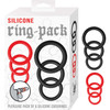 Silicone Ring - Pack Red & Black