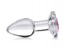 Booty Sparks Pink Gem Glass Anal Plug
