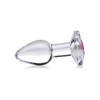 Booty Sparks Pink Gem Glass Anal Plug