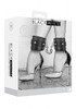 Plush Bonded Leather Ankle Cuffs B&W