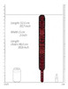 Ouch! Luxury Collar W/Leash - Burgundy