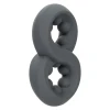 Alpha Liquid Silicone Beaded Crazy-8 Ring
