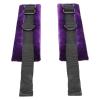 Merci - Velvet Wrist Cuffs - Violet, Black
