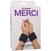 Merci - Velvet Wrist Cuffs - Violet, Black