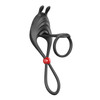 Cock Power Remote Control Cockring & Ball Cinch- Black  - product