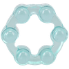 Doc Johnson Crystal Jellies Performance Ring Set Teal
