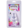 Doc Johnson Crystal Jellies Novice Pop Plug 4' Clear