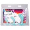 Doc Johnson Crystal Jellies Curved Anal Trainer Set - Teal