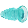 Doc Johnson Crystal Jellies Anal Twist 5" Teal