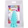 Doc Johnson Crystal Jellies Anal Twist 5" Teal