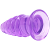Doc Johnson Crystal Jellies Anal Twist 7" Purple