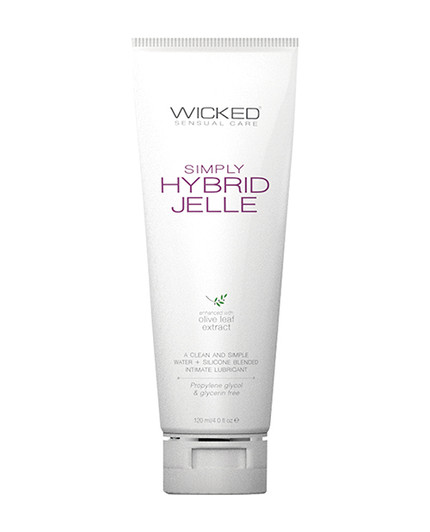Wicked Sensual Care Simply Hybrid Jelle Lubricant 4oz. bottle
