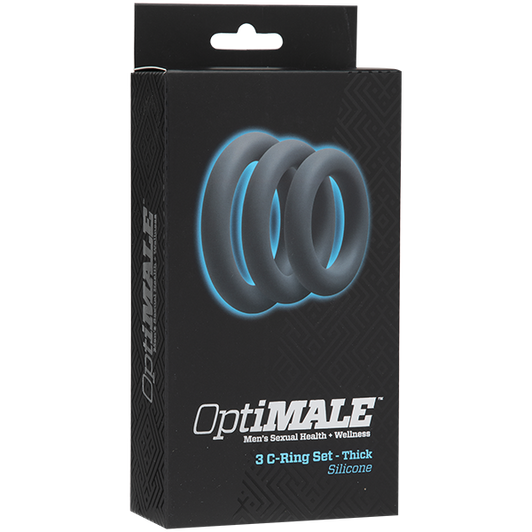 Optimale 3 C-Ring Set Thick - Slate box/packaging