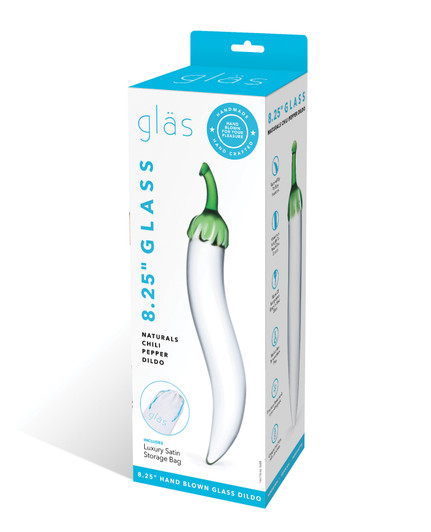 Glass Naturals Chili Pepper Dildo box/packaging