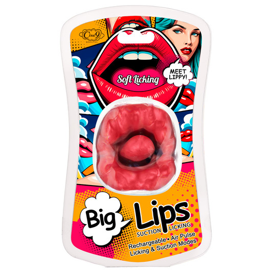 Cloud 9 Big Lips Suction Vibrator, box/packaging