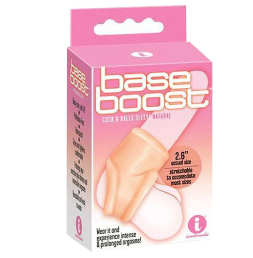 9's base boost cock and ball sleeve
