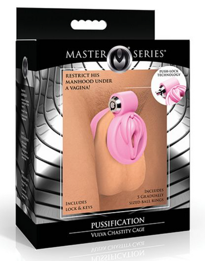 Master Series Pussification Vulva Locking Chastity Cage