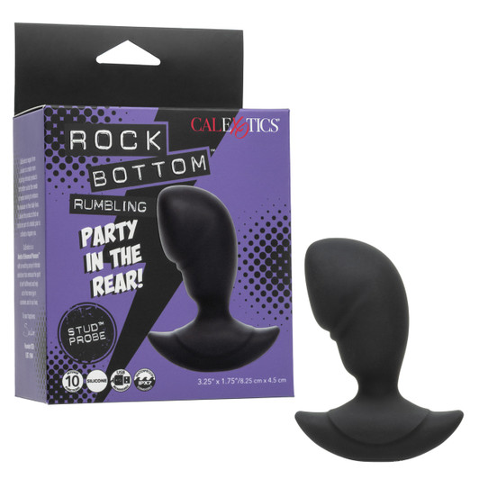 Get ready to feel the rumble from the bottom up. The Rock Bottom Rumbling Stud Probe is made for anyone who craves full-bodied intensity and deep, satisfying power. With a girthy, curved design and bold vibrations, this probe hits every inch with attention-grabbing pleasure.