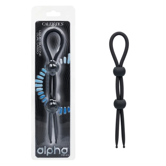 Alpha Liquid Silicone Dual Lasso-Black