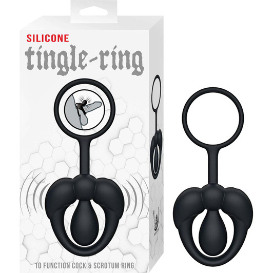 Nasstoys Silicone Tingle Ring - Black