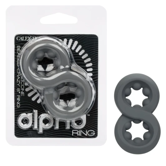 Alpha Liquid Silicone Beaded Crazy-8 Ring