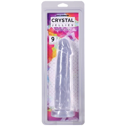 Doc Johnson Crystal Jellies - 9 Inch Clear