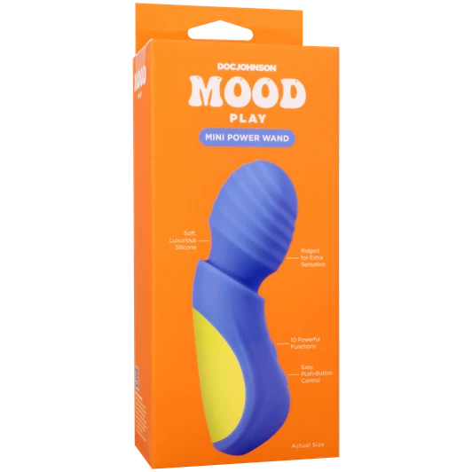 Doc Johnson Mood Play Mini Power Wand - Blue