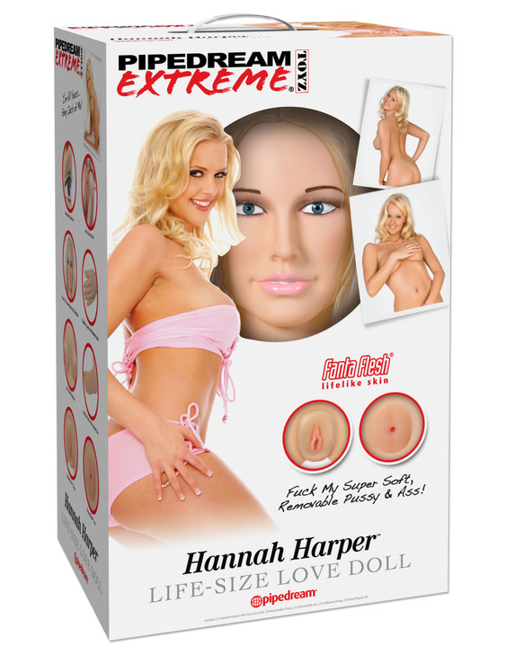 Pipedream Extreme Toys Hannah Harper Life Size Love Doll box/packaging