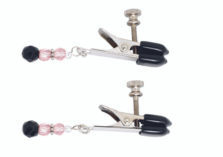 Pink Beaded Clamps - Adjustable Broad Tip, product