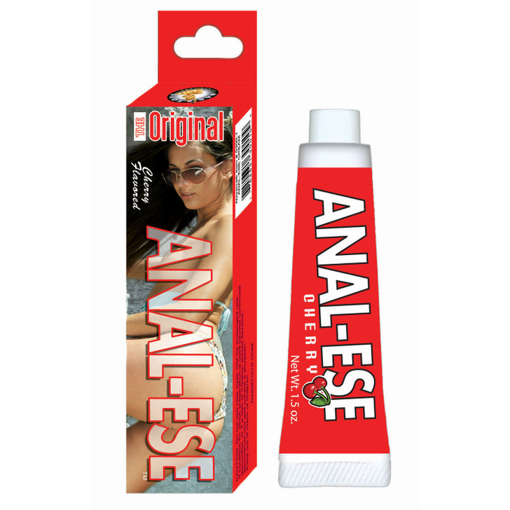 Anal Ease Cream 1.5 oz - Cherry box/packaging and product