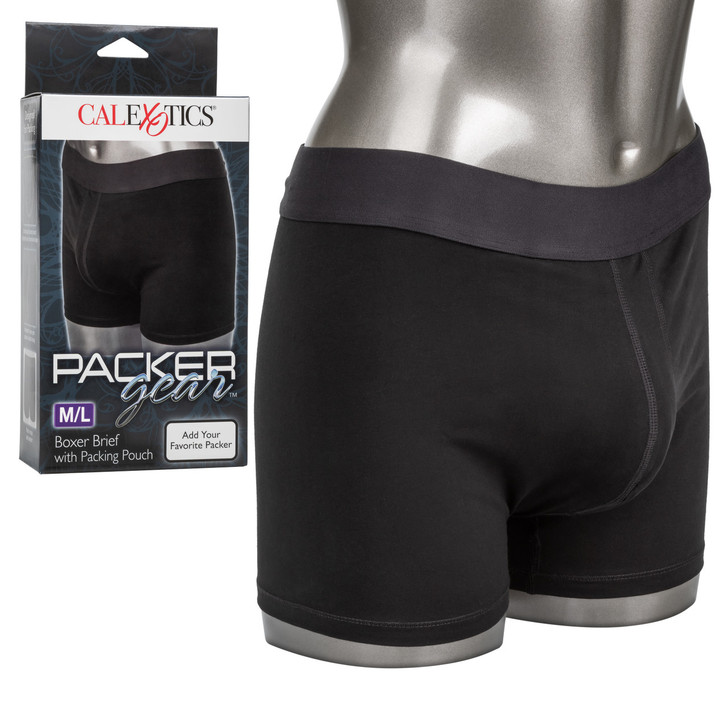 Packer Gear M/L Boxer Brief W/Packing Pouch product and box/packaging