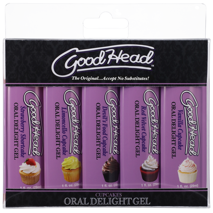 GoodHead Oral Delight Gel Cupcake 5 pk. box/packaging
