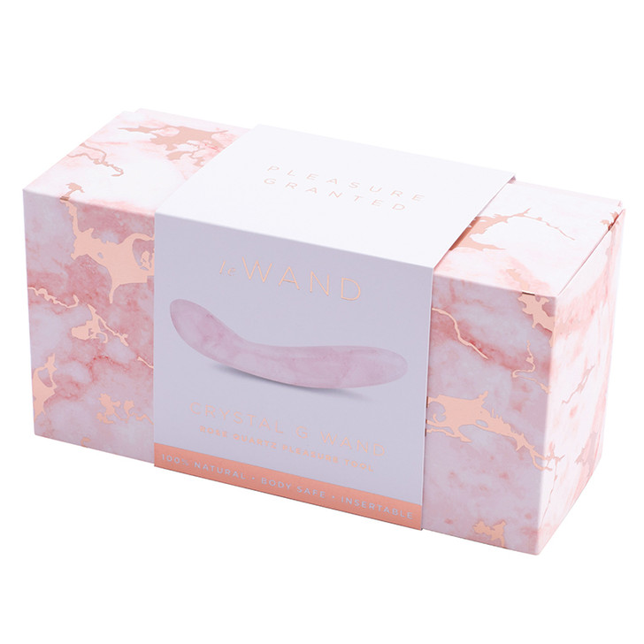 Le Wand Crystal G-Wand Rose Quartz box/packaging