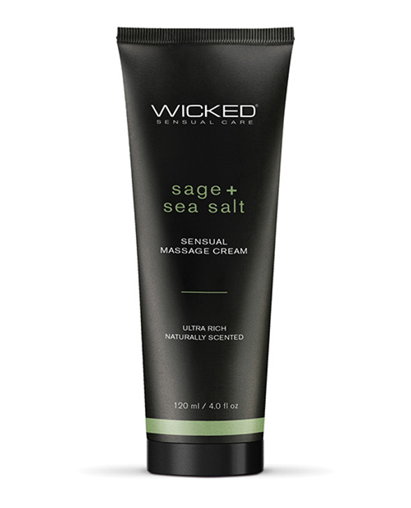 Wicked Massage Cream Sage + Sea Salt 4oz bottle