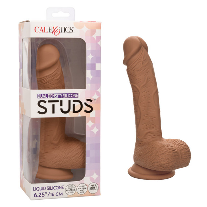 Calexotics STUDS 6.25"-Brown product and box/packaging