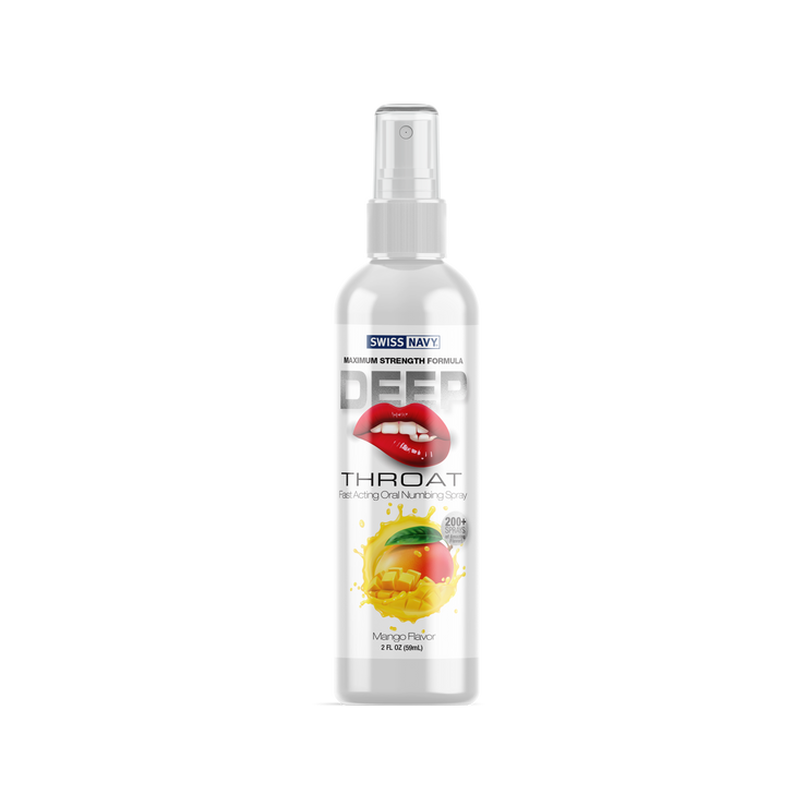 Swiss Navy Deep Throat Spray Mango 2oz bottle, product