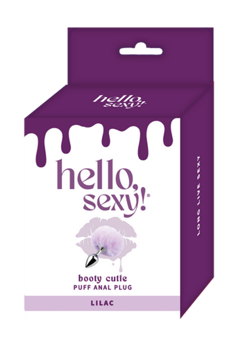 Hello, Sexy! Booty Cutie Puff Anal Vibe - Lilac, box/packaging