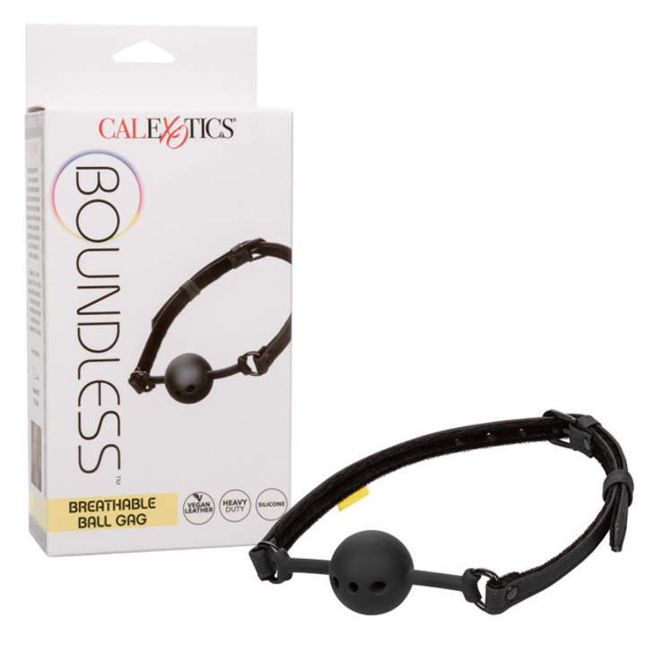 Boundless Breathable Ball Gag, box/packaging and product