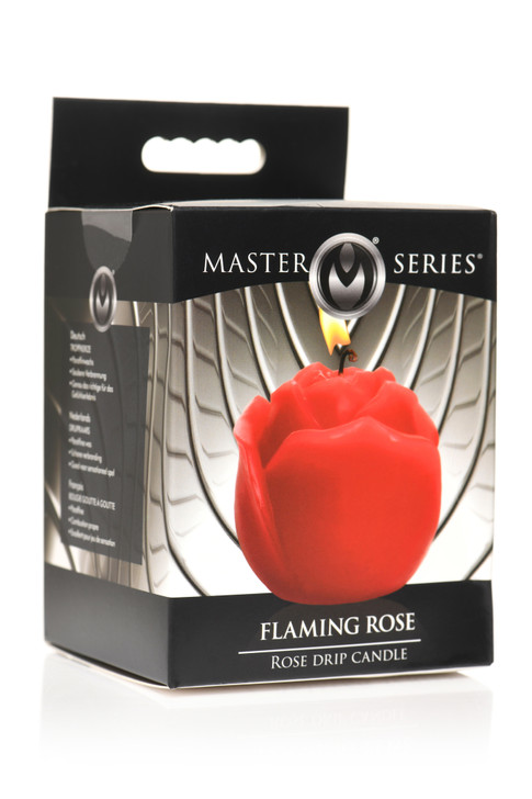 Master Series Flaming Rose Drip Candle, box/packaging