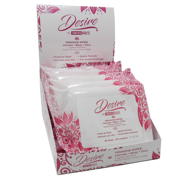 Desire Toy and Body Wipes, display