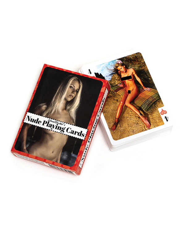 Wood Rocket Nude Playing Cards, box/packaging