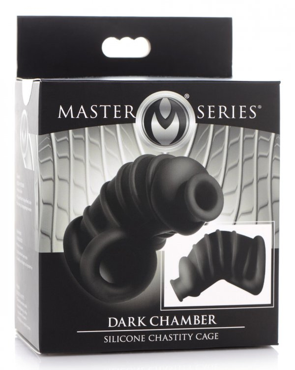 Master Series Dark Chamber Silicon Chastity Cage