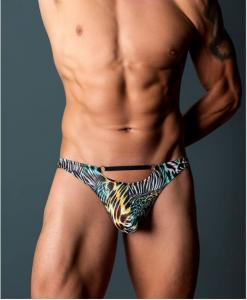 Go Wild! Thong W/Rings S/M