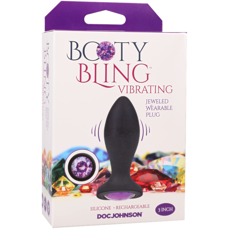 Doc Johnson Booty Bling Jeweled VibratingPlug